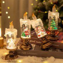 Bulk Christmas Crystal Lanterns - LED Candle Lights Snowfall for Wholesale Holiday Gift Supplies