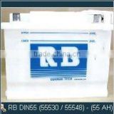 High Quality RB DIN55 Europe Car Dry Auto Battery
