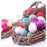 colorful Chirstmas ornament wool felt ball 2cm 3cm 4cm