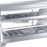 Glass Hot Food Display Warmer Stand