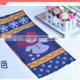 Good Quality Fashion Baby Boys Girls Snowflower and Snowman Knitted Cashmere Scarf for Christmas thumbnail-2