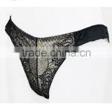 High Quality Embroid Sexy Black Women G-string Underwear thumbnail-3