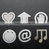 Silver Various Shapes Custom Metal Bookmark