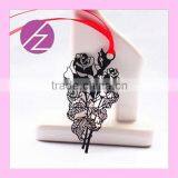 Laser Cut Metallic Paper Garden Flower Style Bookmark SQ-3