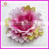 Peony Flower Baby Hair Bow clip Headband made in China