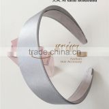 3.5cm silver satin headband in perfect quality wholesale
