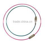 Stainless Steel Memory Loop Choker Necklace Wire Wrapped