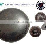 16mm Gun Metal Snap on Children Garment Button
