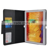 Hot sale 10.1 inches leather tablet cover with card slots holster for samsung