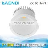 Anti-glare High Efficiency 30W LED COB Downlight CE ROHS FCC Approved