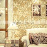 Non Woven Decorative Wallpaper Modern Wallpaper Damask