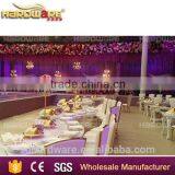 Golden Half Circle Banquet Dining Table,led Stainless Steel Base Half Circle Table thumbnail-3