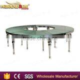 Full Circle Half Round Metal Wedding Table,round Wedding Banquet Table