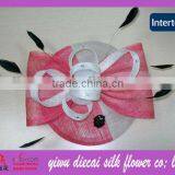 2013 Chic S/S Decorative Customed Feather Decorated Sinamay Fascinator thumbnail-1