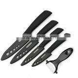 Amazon Hot Sale Black Ceramic Knife Set With Blade Cover thumbnail-1