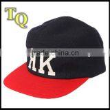 5 Panel Custom Wool Embroidery Skull Caps thumbnail-1