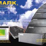 Large Active Line Array Speaker (2x12")Powered by Digital Power Amplifier C-MARK