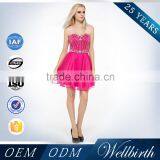 Beautiful Crystal Beaded Sleeveless Fashionable Korean Short Sexy Cocktail Dress Patterns thumbnail-5