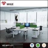 Wooden Office Cubicle Design for 4 Person thumbnail-1