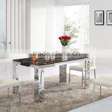 Marble Top Glass Dining Table Liquidation Sale thumbnail-2