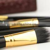 Essential 5 Pcs Synthetic Hair Makeup Brush Set Leather Case thumbnail-3