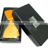 Black Vellum Bow Ties Packing Boxes With Pvc Window