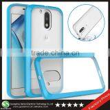 Samco New Compatible Brand Crystal Phone Case for Motorola Moto G4 Plus, Hybrid TPU Bumper Defender Case for Moto G4 Plus
