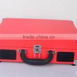 2016 New Cheap Portable Suitcase Style Retro Bluetooth and USB Connection Turntable Gramophone thumbnail-6