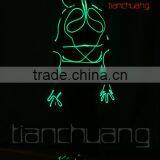 2016 Hot Sale LED Light up Fiber Optic Tron Dance Jumpsuits thumbnail-4