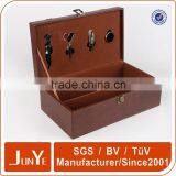 Hard Cover With Holder 5 Liter 6 Bottle Wood Wine Box Dividers thumbnail-1