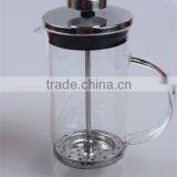 350ML New High Quality Borosilicate Glass Portable Tea Maker,stainless Steel Glass Tea Pot With Strainer thumbnail-6
