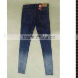 Silm Fit Pencial Ladies Jeans Top Design With Gradual Change thumbnail-3