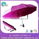 3-fold Scattered Dots Automatic 10 Strong Fiberglass Ribs Umbrella With Carrier Bag