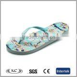 uk fashion best selling digital printing beach flip flop for women
