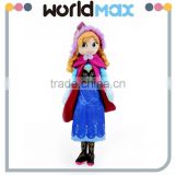 High Quality Cartoon Frozen Anna Baby Plush Toy Doll