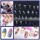 Arrow Leaf Winebottle Design Small Size Metal Jewelry for Nail Art Club thumbnail-2