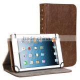 Universal Vintage Book Look Rotating Leather Tablet Case Universal Tablet Leather Case