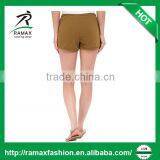 Ramax Custom Women Sport Casual Fleece Shorts With Scalloped Hem thumbnail-3