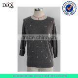 Fashion Sweater Knitting Models Printed Knitwear for Women thumbnail-2