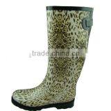 Lady Summer Leopard Print Rain Boots