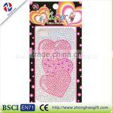 Crystal love diamond mobile phone sticker