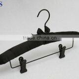 Black Color Popular Fabric Clips Hanger thumbnail-1