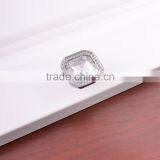 Chrome Plated Kitchen Cabinet Drawer Crystal Rhinestone Furniture Drawer Knob