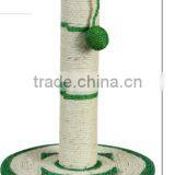 BSCI QQ-pet Factory Hot Cat Scratching Post Green Sisal Cat Tree Toy thumbnail-2
