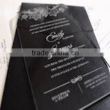 Special Design Elegant Clear Lucite Invitations for Wedding