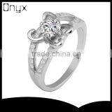 Pure Silver 12 Horoscope Taurus Ring With 4 Fingers Prong Setting thumbnail-1