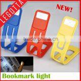 Plastic Novelty Design Hot Sale Good Quality Power Folding Bookmark Light thumbnail-1