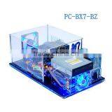PC-BX7-BZ Deluxe ATX HTPC Half Mask Lid PC Acrylic Clear Computer Case