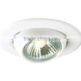 Adjustable Tilt 25deg Rotate 340deg 230V Halogen Recessed GU10 Down Light HL282