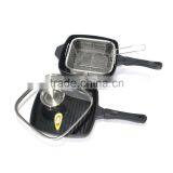 Hot Selling Multifunction Double Pot Set Non-stick Cookware Set Frying Pan thumbnail-3